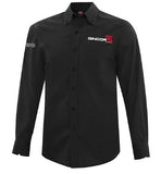 Men's Long Sleeve Dress Shirt with Canada Flag